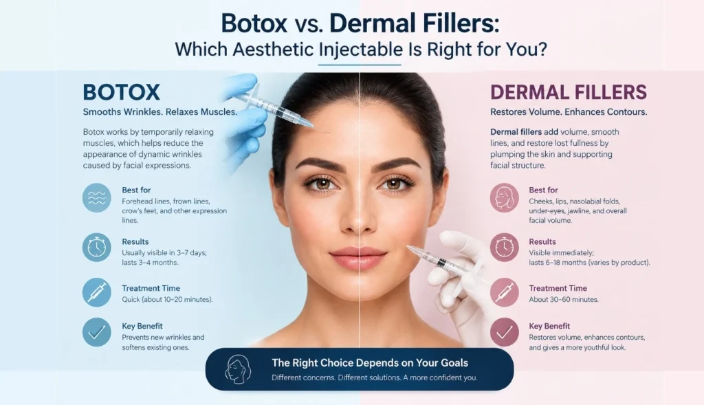 Botox vs. Dermal Fillers
